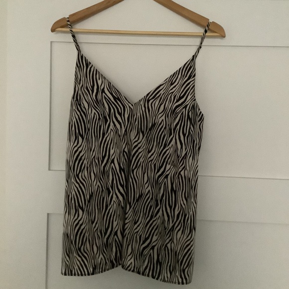 Cami NYC Zebra Print Top - Black and White - Picture 2 of 7
